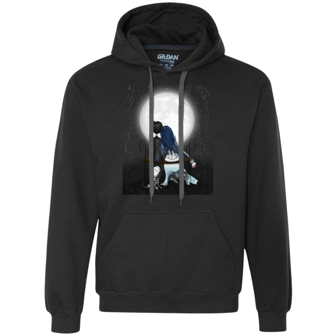 Sweatshirts Black / S Corpse Bride Love Premium Fleece Hoodie