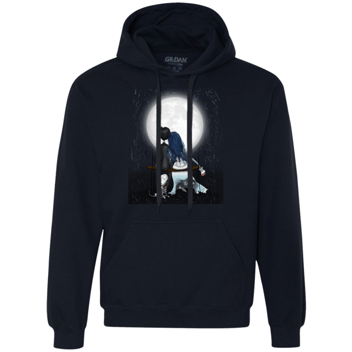 Sweatshirts Navy / S Corpse Bride Love Premium Fleece Hoodie