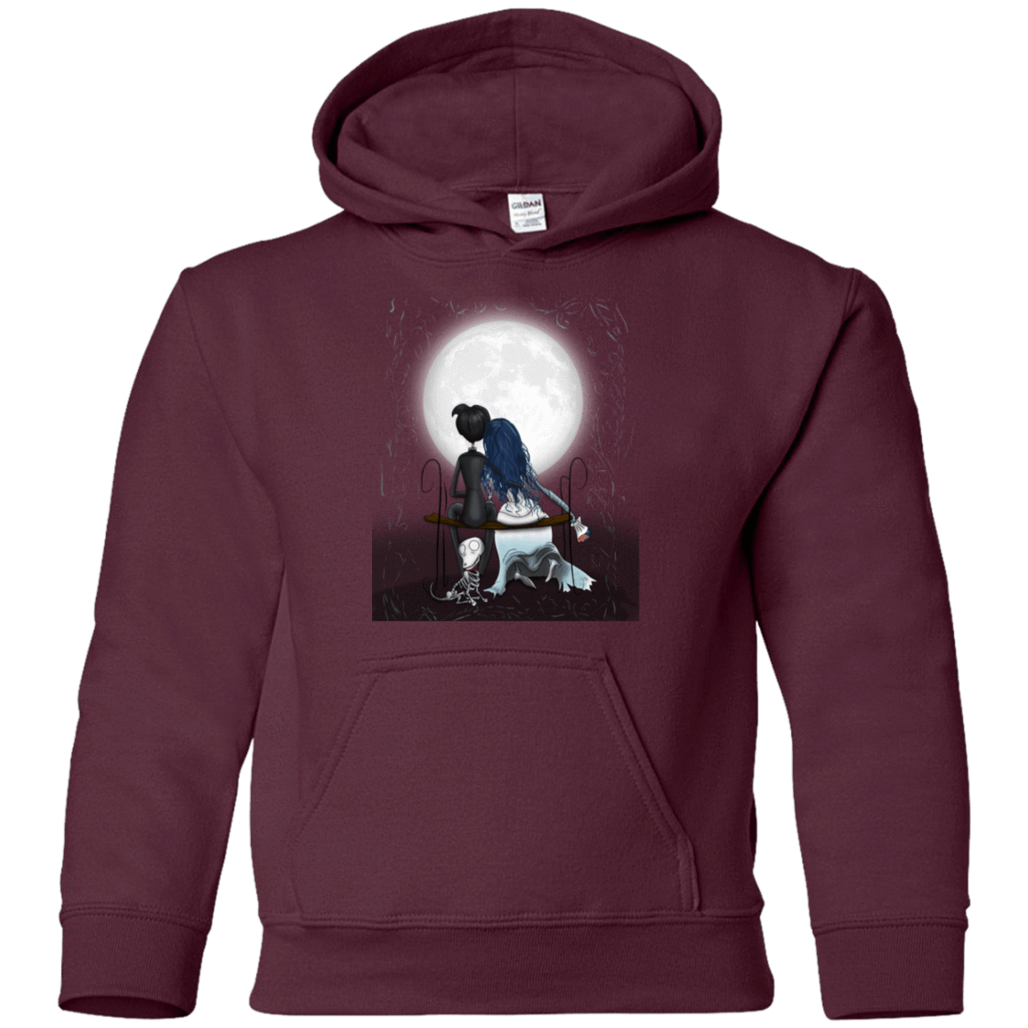 Sweatshirts Maroon / YS Corpse Bride Love Youth Hoodie