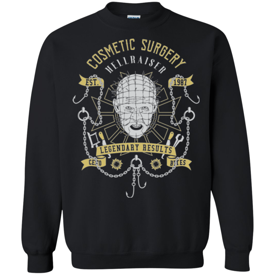 Sweatshirts Black / Small COSMETIC SURGERY Crewneck Sweatshirt