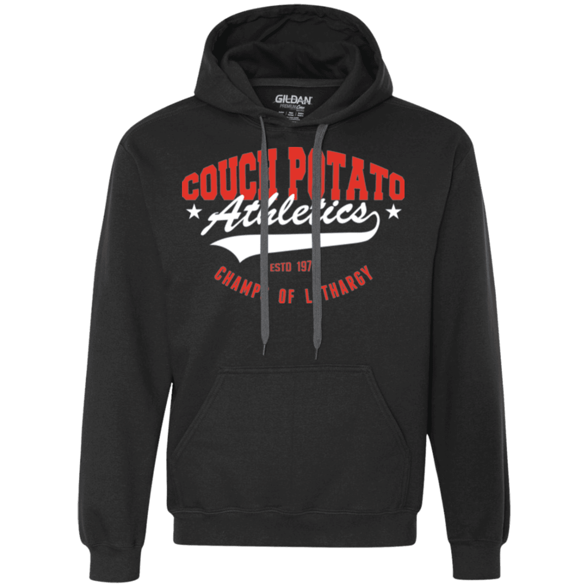 Sweatshirts Black / Small Couch Potato Premium Fleece Hoodie