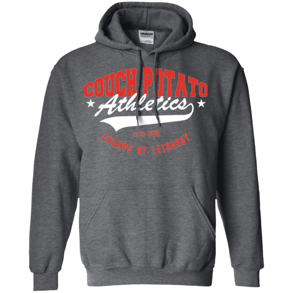 Sweatshirts Dark Heather / Small Couch Potato Pullover Hoodie