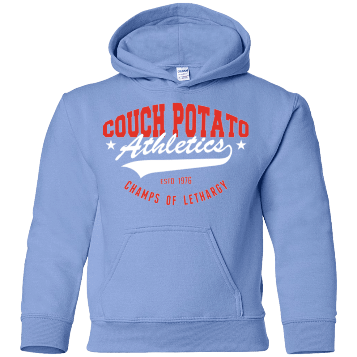 Sweatshirts Carolina Blue / YS Couch Potato Youth Hoodie