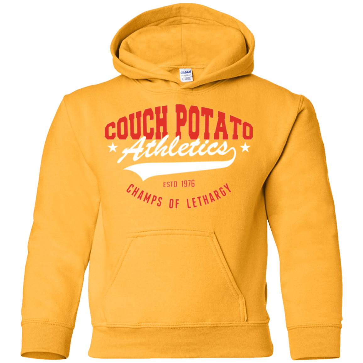 Sweatshirts Gold / YS Couch Potato Youth Hoodie