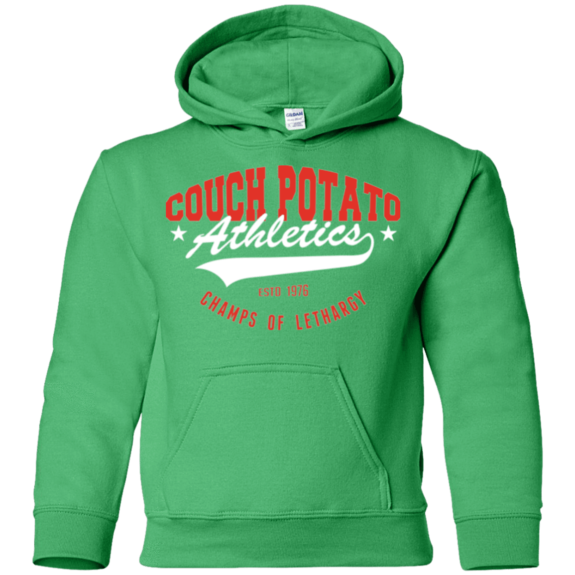 Sweatshirts Irish Green / YS Couch Potato Youth Hoodie
