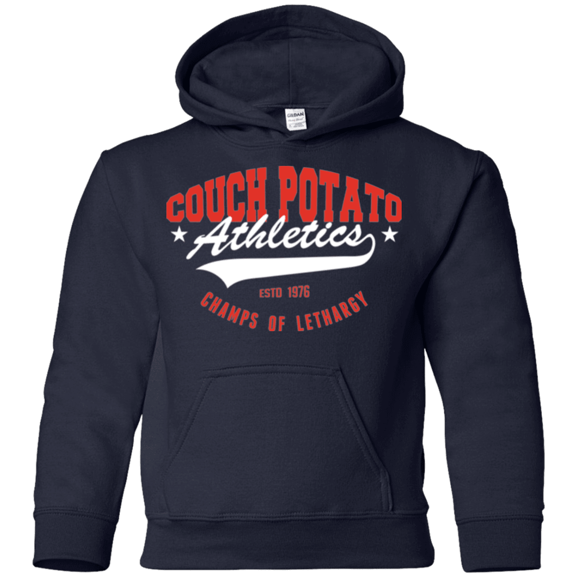 Sweatshirts Navy / YS Couch Potato Youth Hoodie