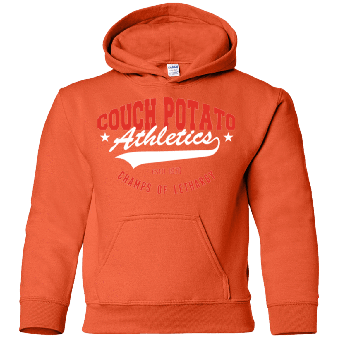 Sweatshirts Orange / YS Couch Potato Youth Hoodie