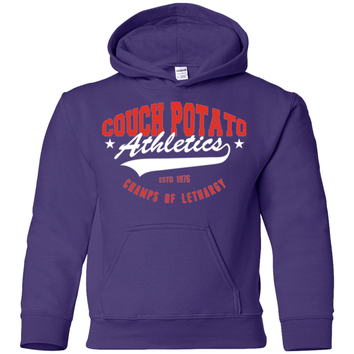 Sweatshirts Purple / YS Couch Potato Youth Hoodie