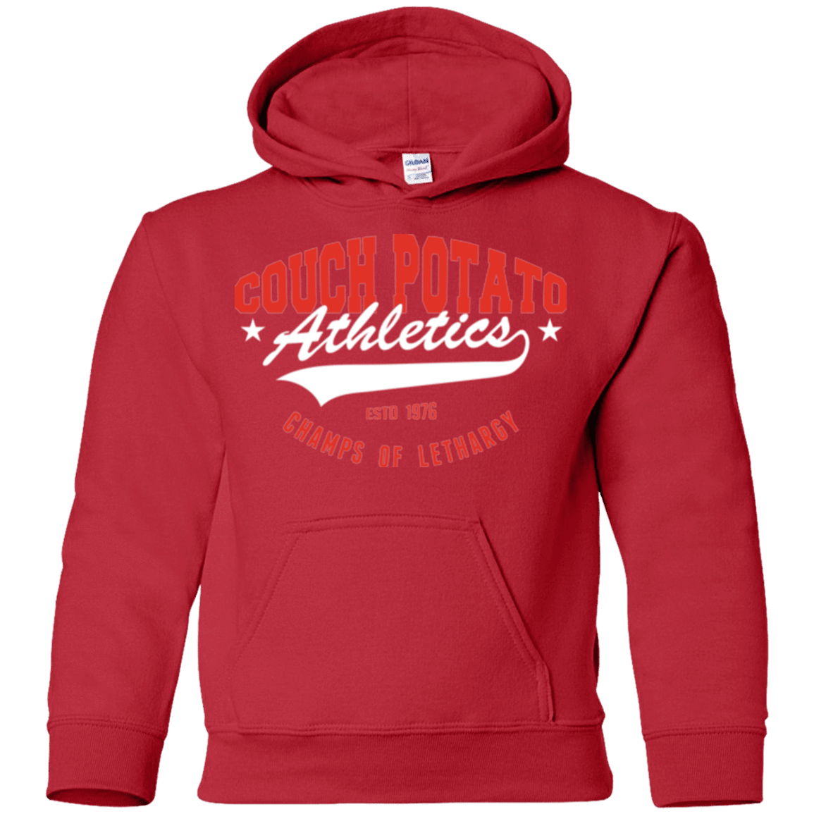 Sweatshirts Red / YS Couch Potato Youth Hoodie
