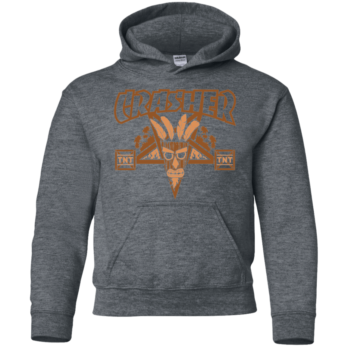 Sweatshirts Dark Heather / YS CRASHER Youth Hoodie