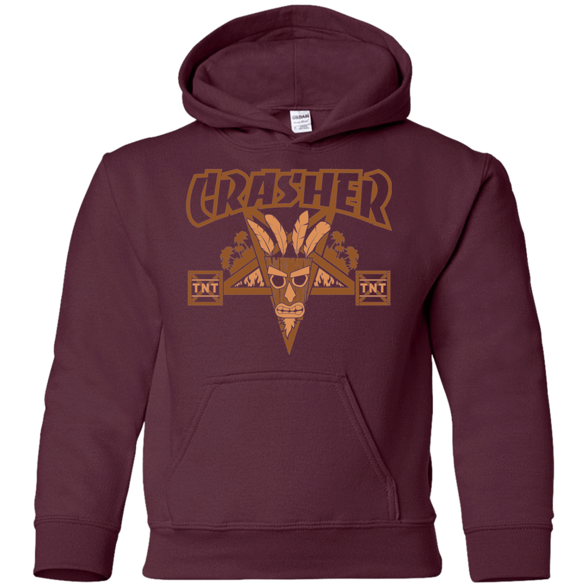 Sweatshirts Maroon / YS CRASHER Youth Hoodie
