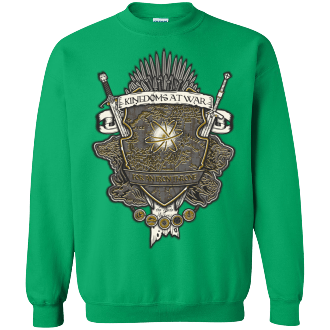 Sweatshirts Irish Green / Small Crest of Thrones Crewneck Sweatshirt