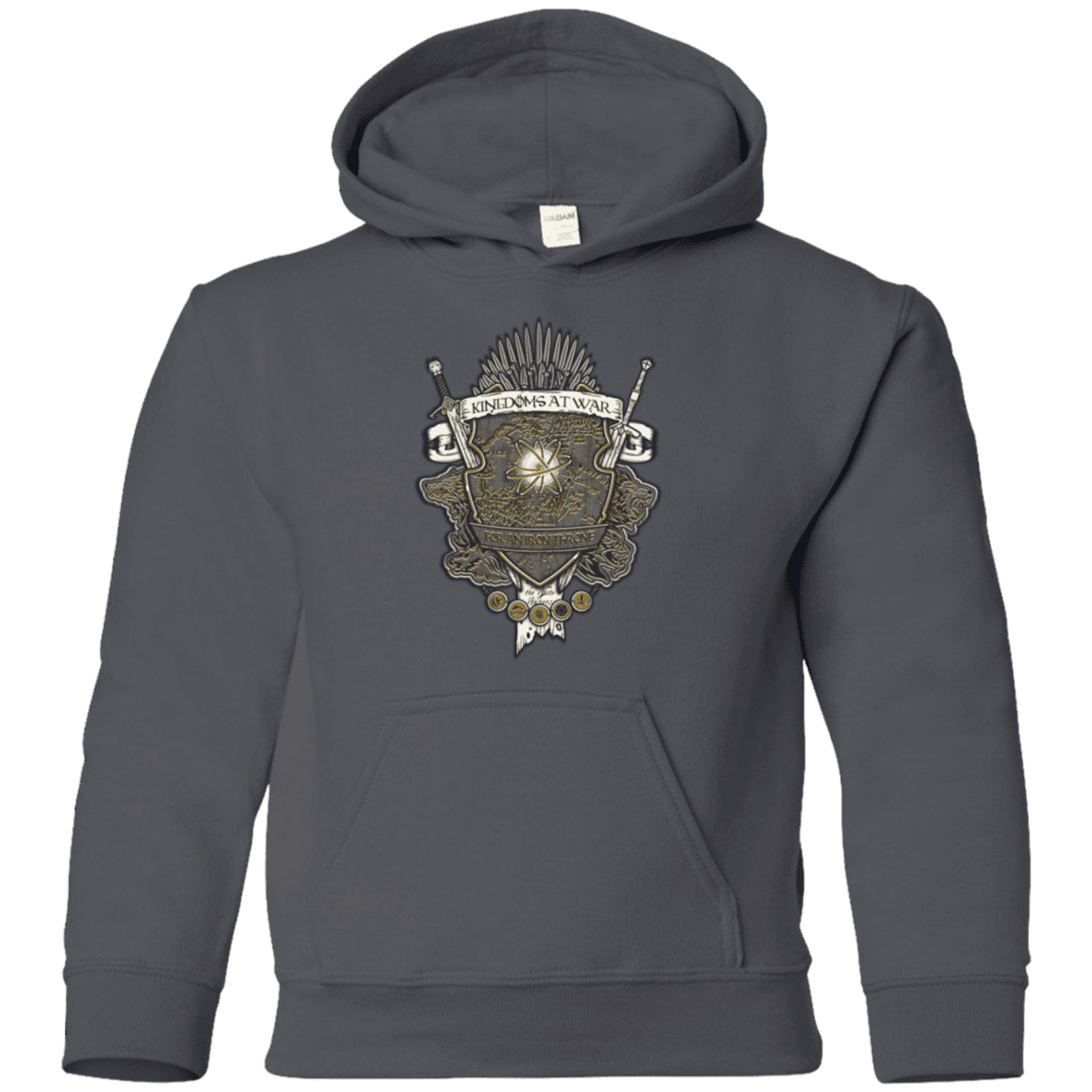 Sweatshirts Charcoal / YS Crest of Thrones Youth Hoodie