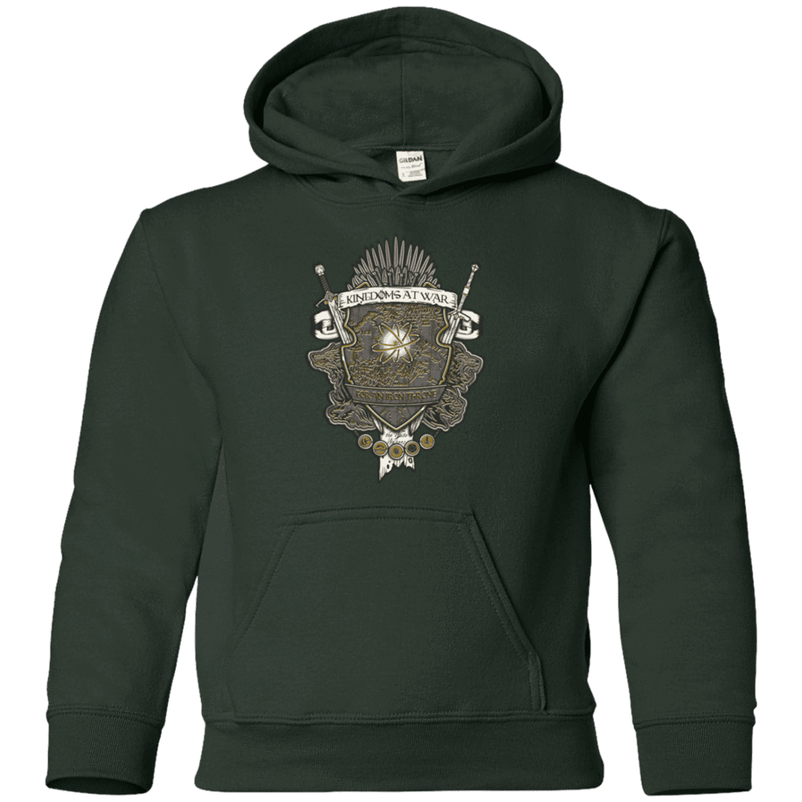 Sweatshirts Forest Green / YS Crest of Thrones Youth Hoodie