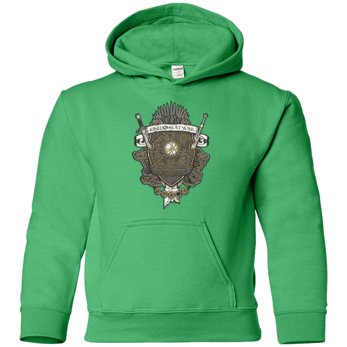 Sweatshirts Irish Green / YS Crest of Thrones Youth Hoodie