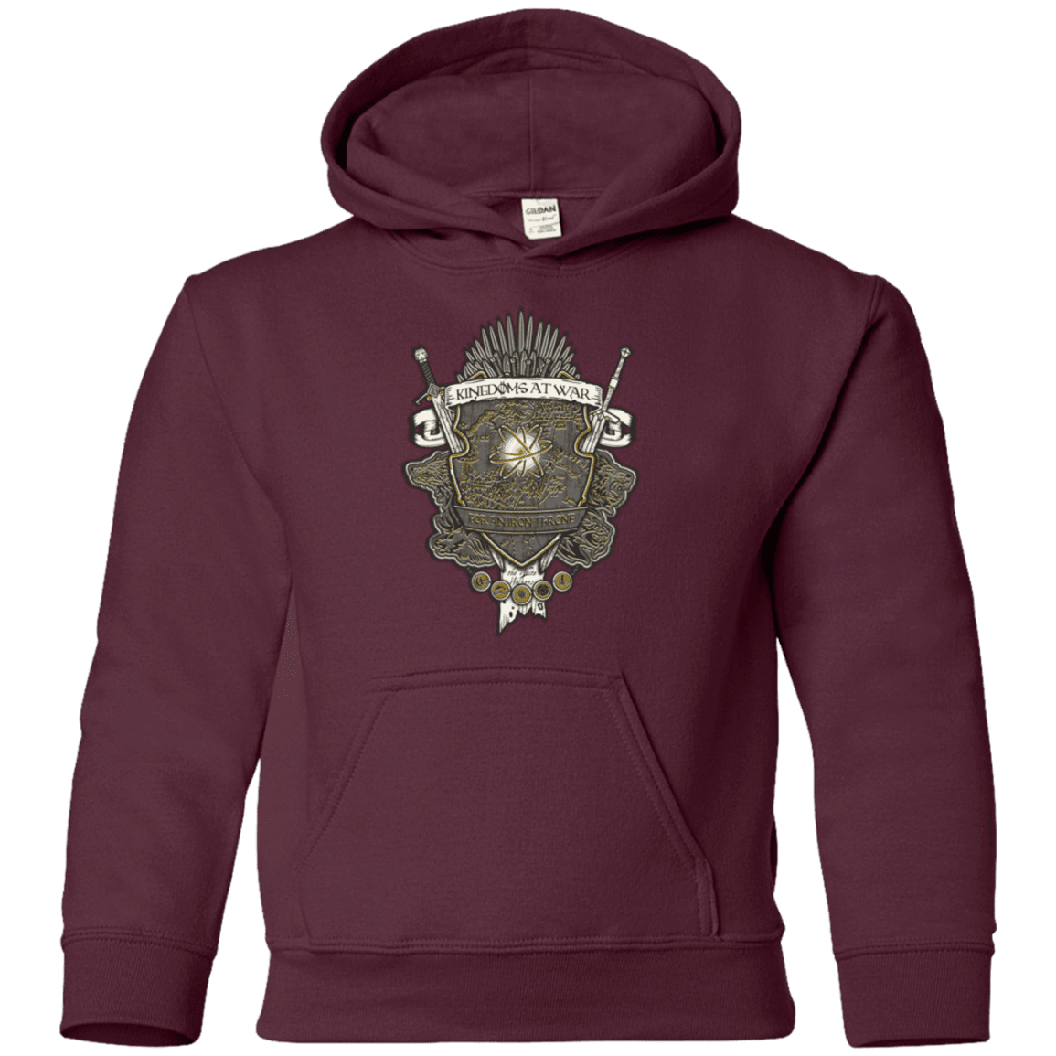 Sweatshirts Maroon / YS Crest of Thrones Youth Hoodie