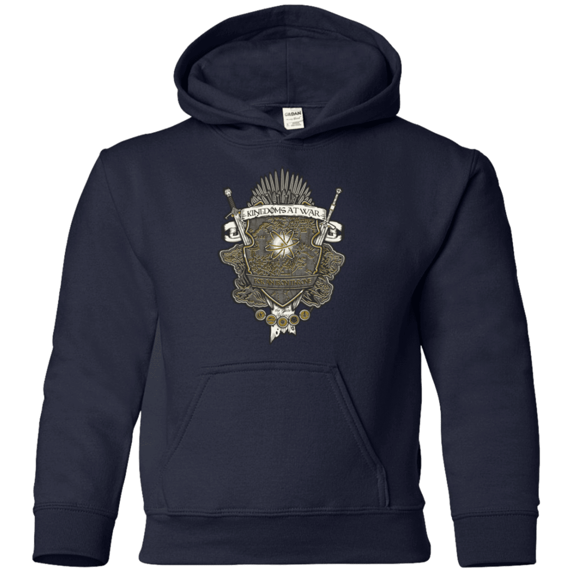 Sweatshirts Navy / YS Crest of Thrones Youth Hoodie