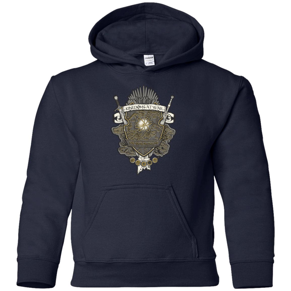 Sweatshirts Navy / YS Crest of Thrones Youth Hoodie