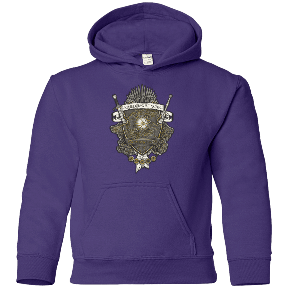 Sweatshirts Purple / YS Crest of Thrones Youth Hoodie