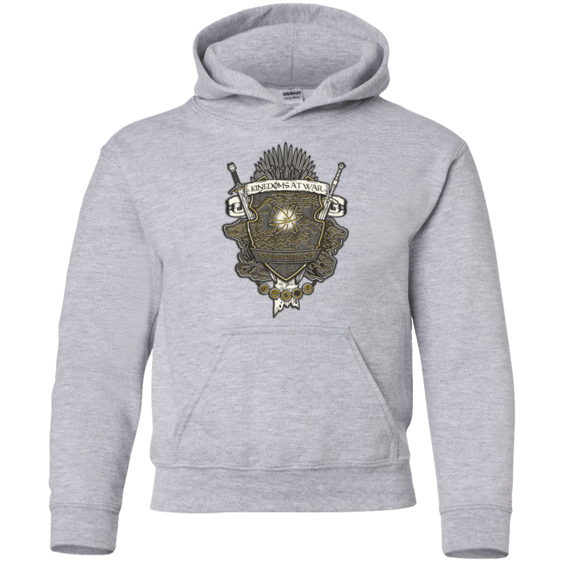 Sweatshirts Sport Grey / YS Crest of Thrones Youth Hoodie