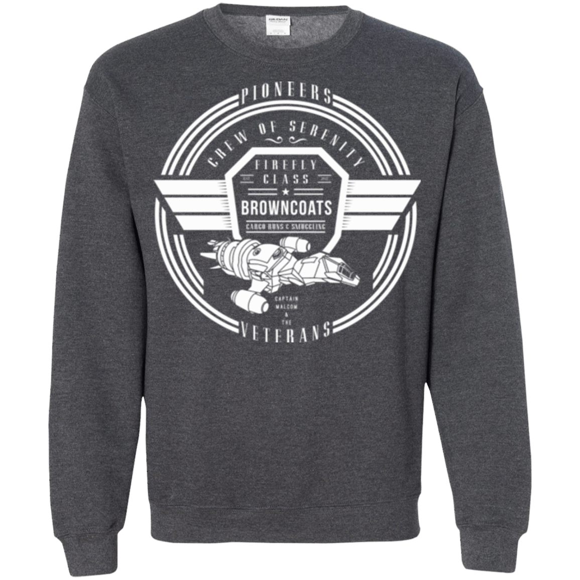Sweatshirts Dark Heather / Small Crew of Serenity Crewneck Sweatshirt