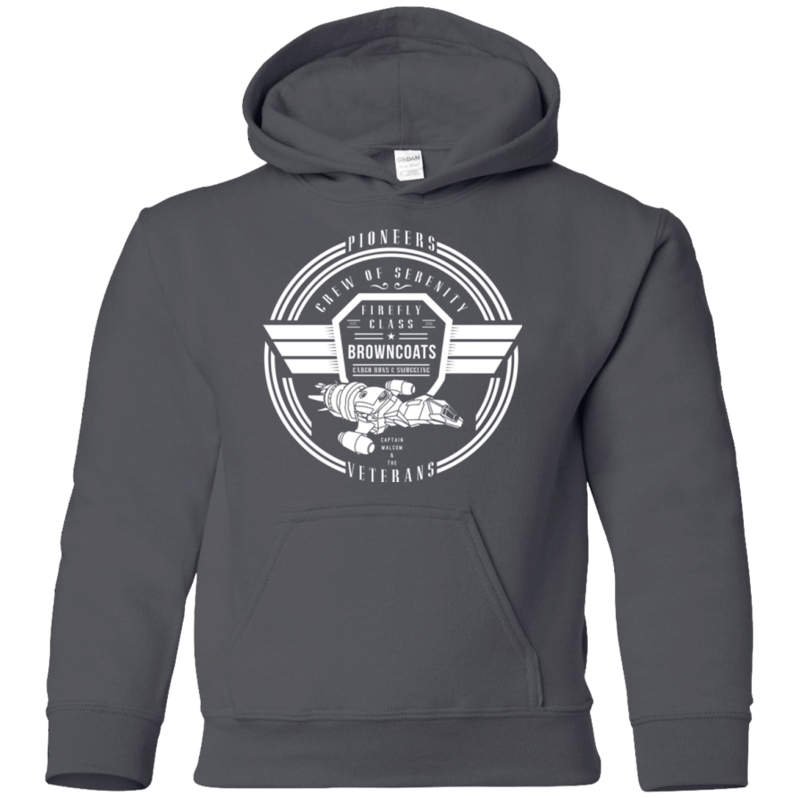 Sweatshirts Charcoal / YS Crew of Serenity Youth Hoodie
