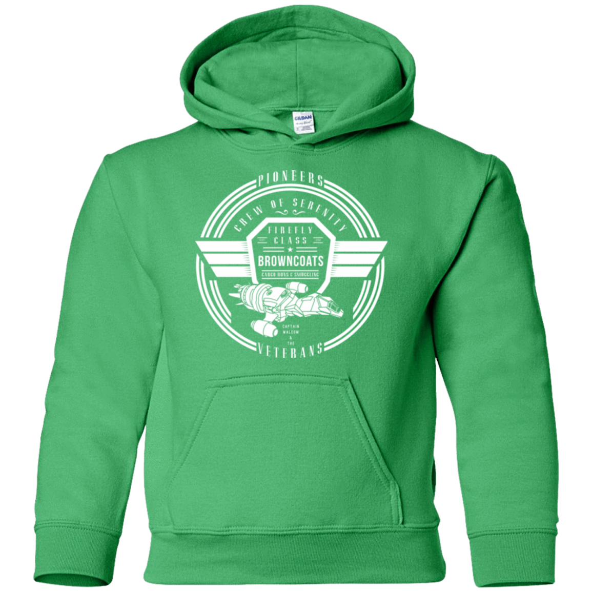 Sweatshirts Irish Green / YS Crew of Serenity Youth Hoodie