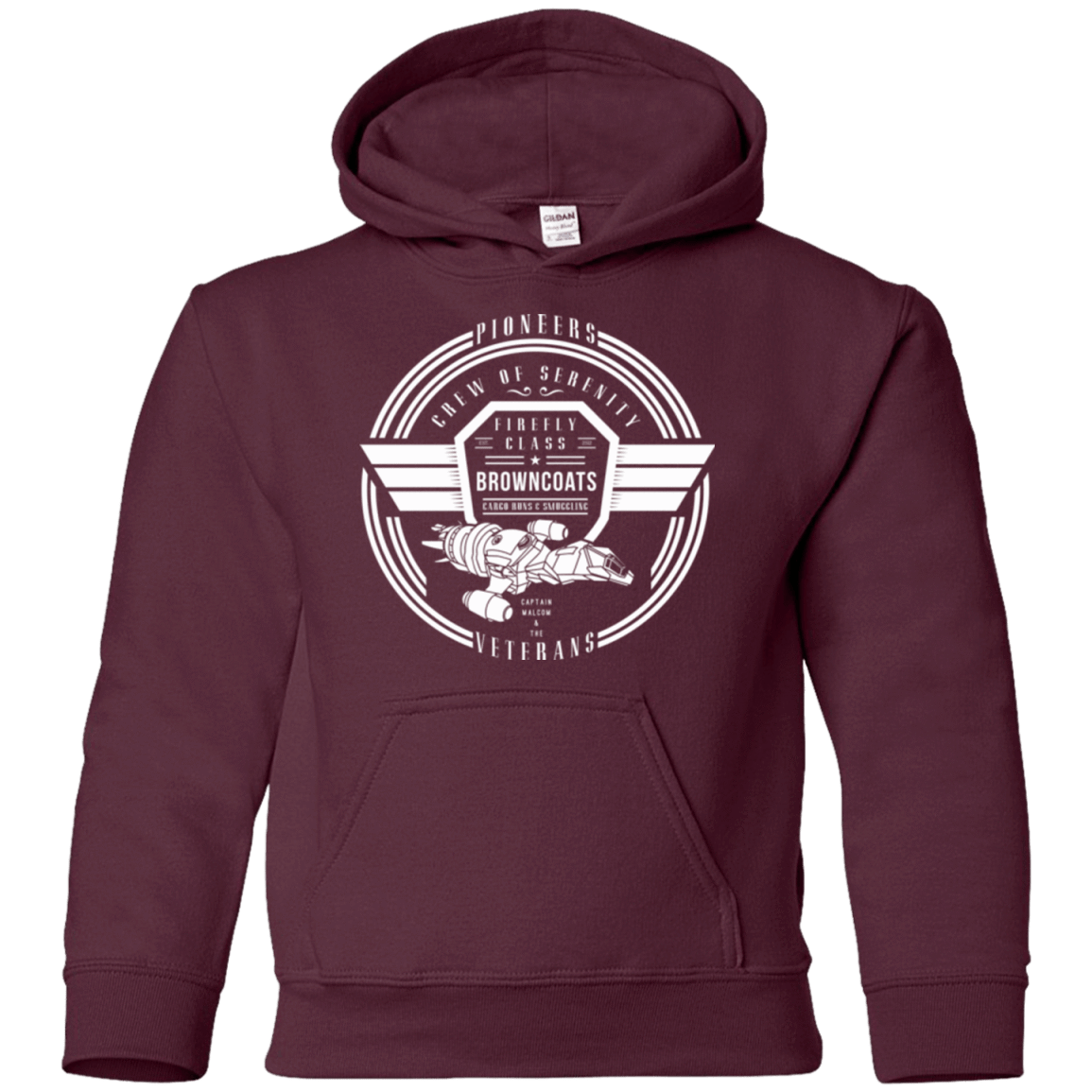 Sweatshirts Maroon / YS Crew of Serenity Youth Hoodie
