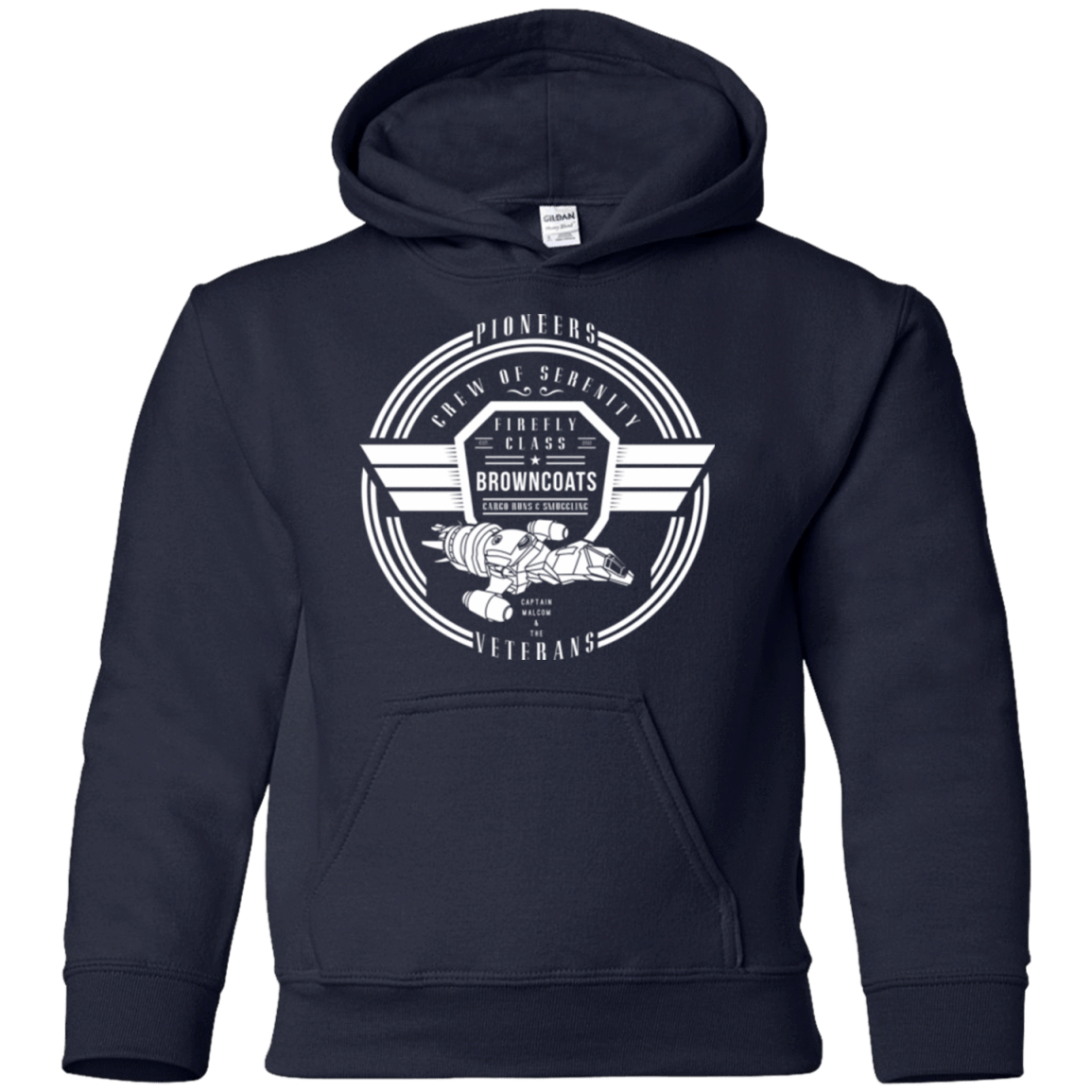 Sweatshirts Navy / YS Crew of Serenity Youth Hoodie