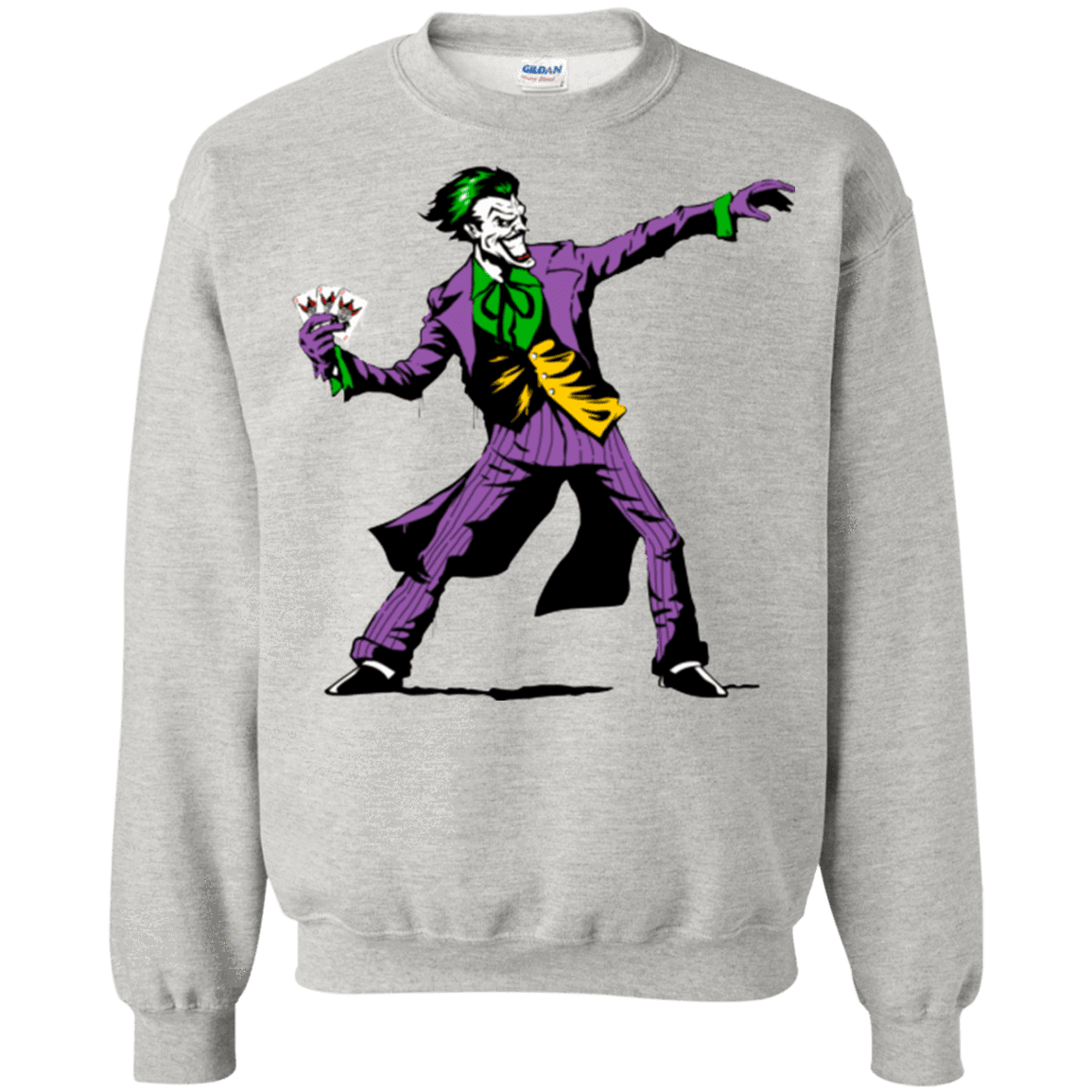 Sweatshirts Ash / Small Crime Clown Banksy Crewneck Sweatshirt