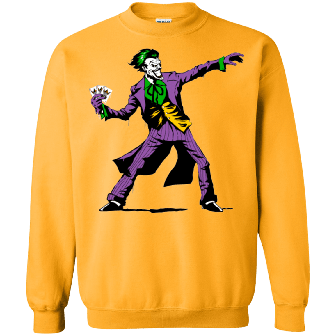 Sweatshirts Gold / Small Crime Clown Banksy Crewneck Sweatshirt