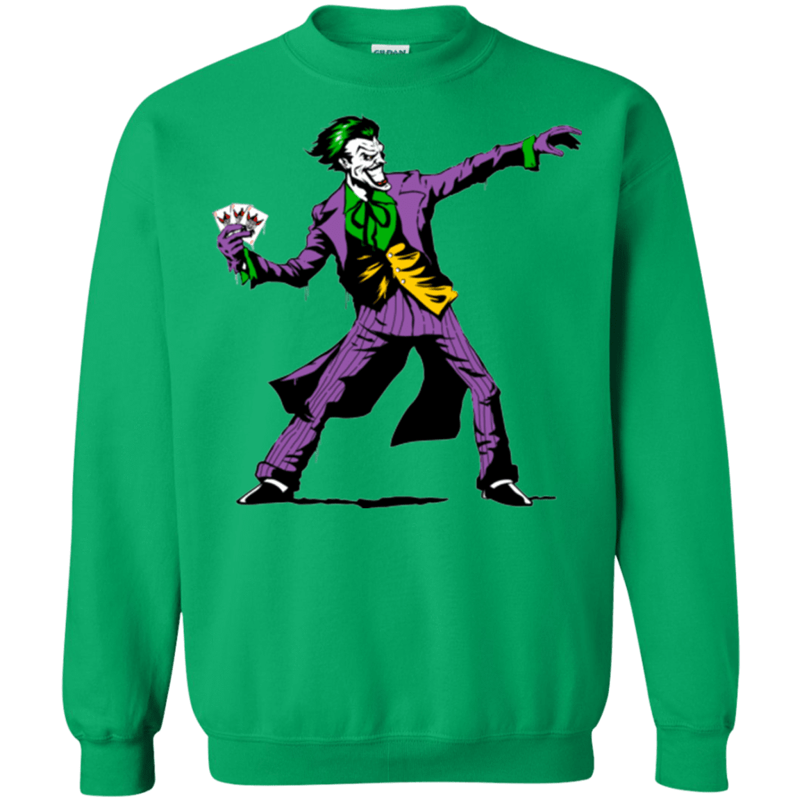 Sweatshirts Irish Green / Small Crime Clown Banksy Crewneck Sweatshirt