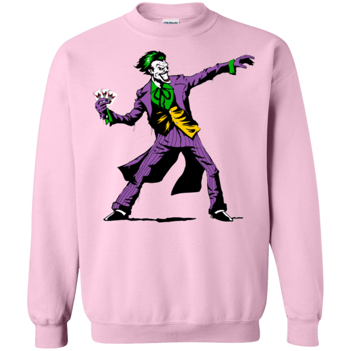 Sweatshirts Light Pink / Small Crime Clown Banksy Crewneck Sweatshirt