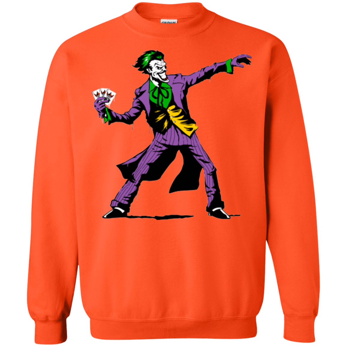 Sweatshirts Orange / Small Crime Clown Banksy Crewneck Sweatshirt