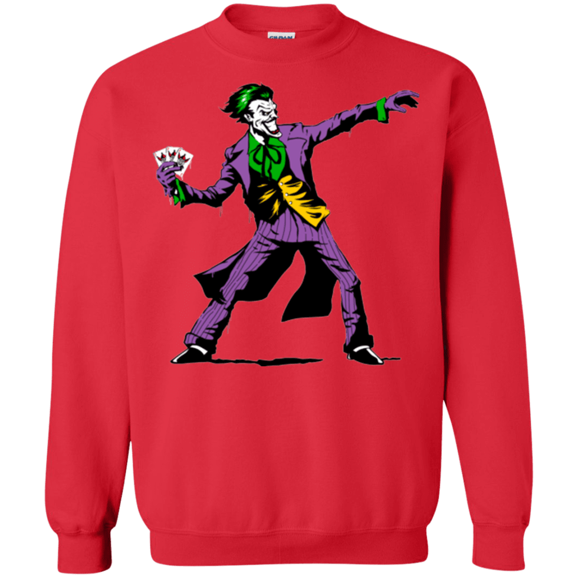 Sweatshirts Red / Small Crime Clown Banksy Crewneck Sweatshirt