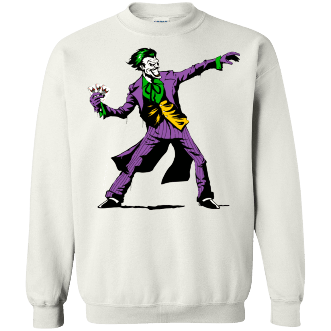 Sweatshirts White / Small Crime Clown Banksy Crewneck Sweatshirt
