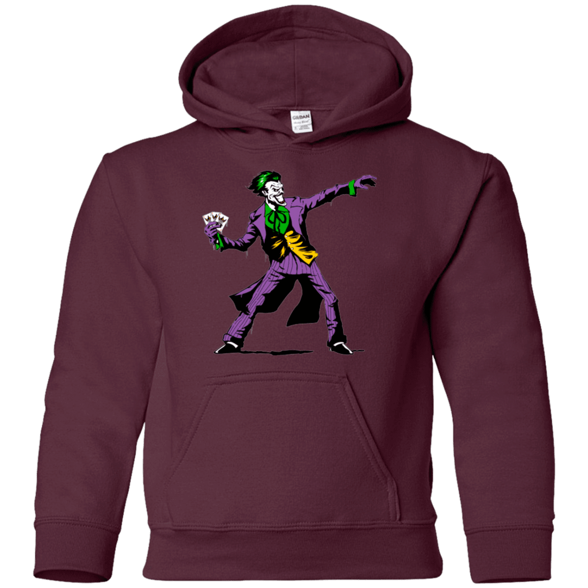 Sweatshirts Maroon / YS Crime Clown Banksy Youth Hoodie