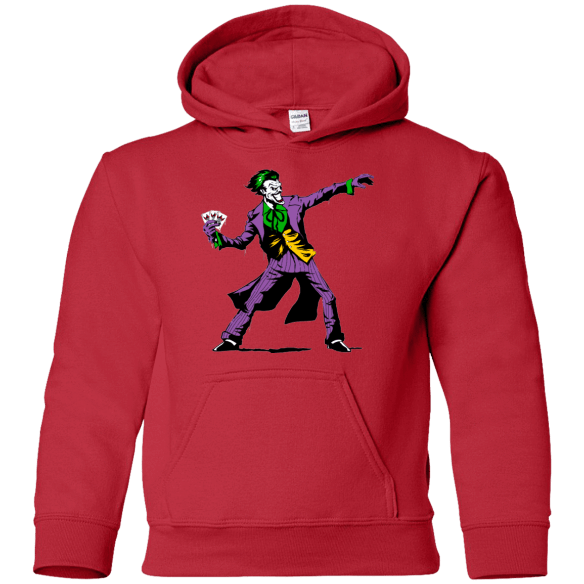 Sweatshirts Red / YS Crime Clown Banksy Youth Hoodie