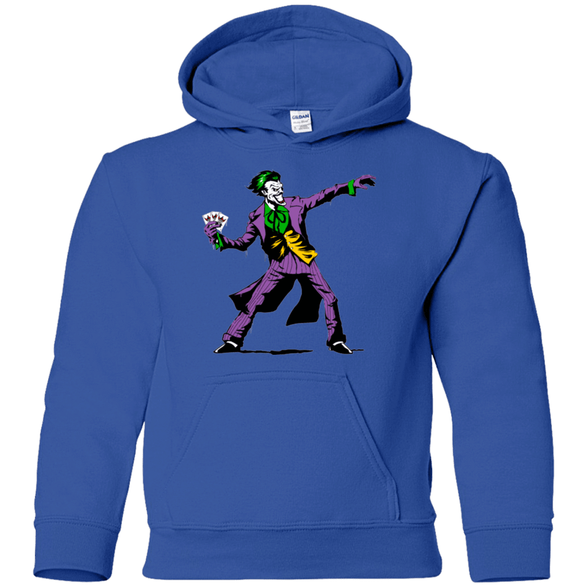 Sweatshirts Royal / YS Crime Clown Banksy Youth Hoodie