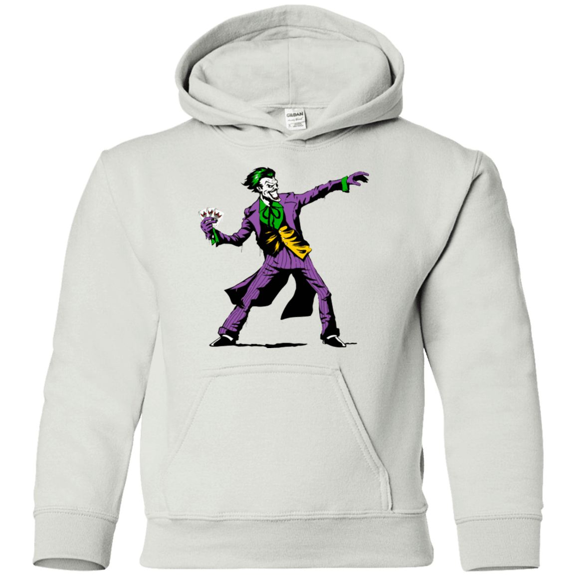 Sweatshirts White / YS Crime Clown Banksy Youth Hoodie