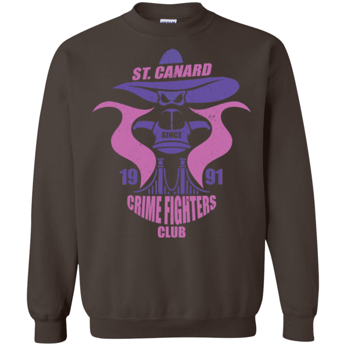 Sweatshirts Dark Chocolate / Small Crime Fighters Club Crewneck Sweatshirt