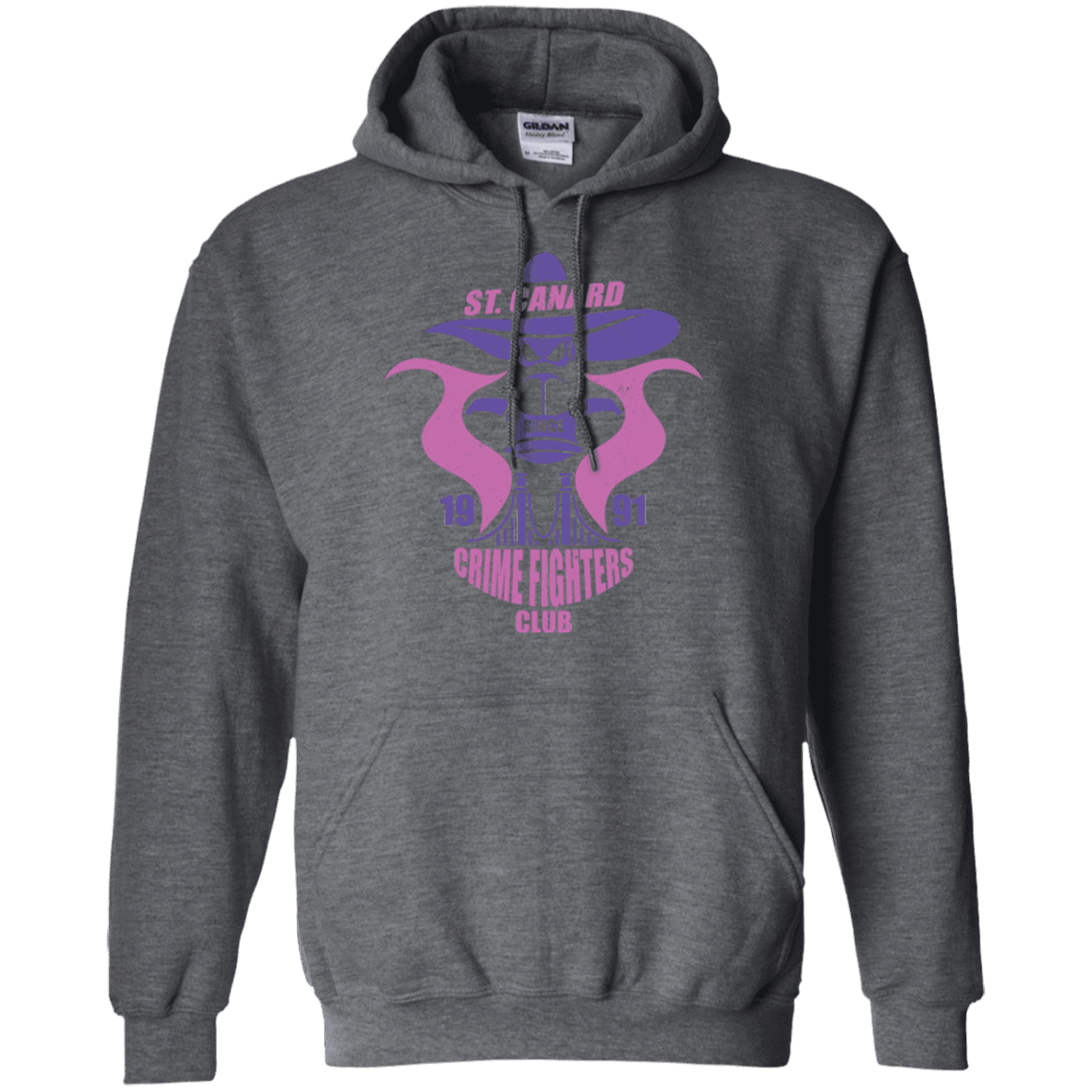 Sweatshirts Dark Heather / Small Crime Fighters Club Pullover Hoodie