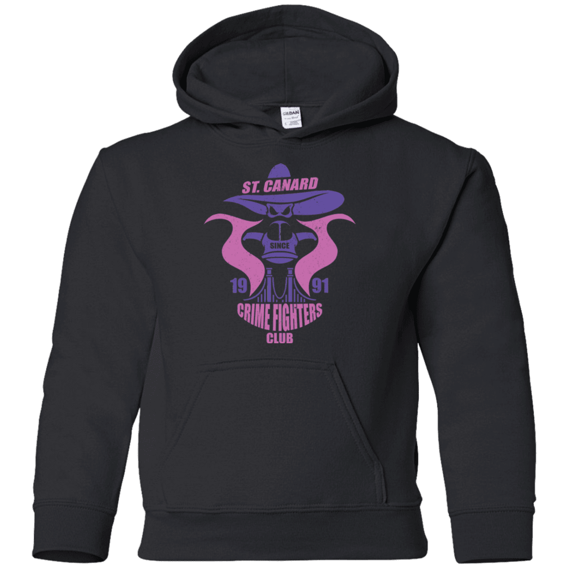 Sweatshirts Black / YS Crime Fighters Club Youth Hoodie