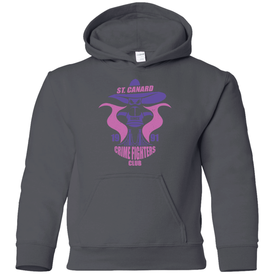 Sweatshirts Charcoal / YS Crime Fighters Club Youth Hoodie