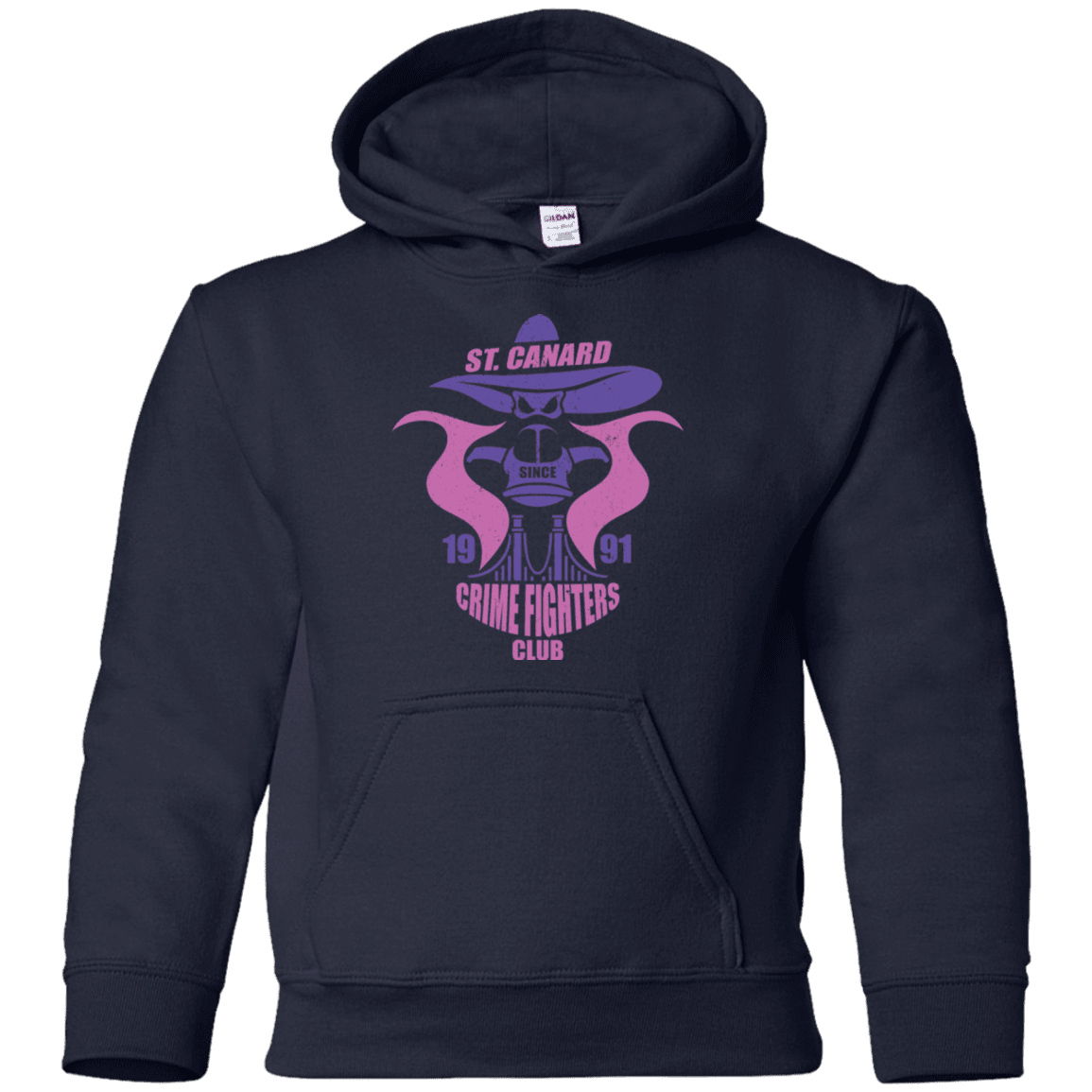 Sweatshirts Navy / YS Crime Fighters Club Youth Hoodie