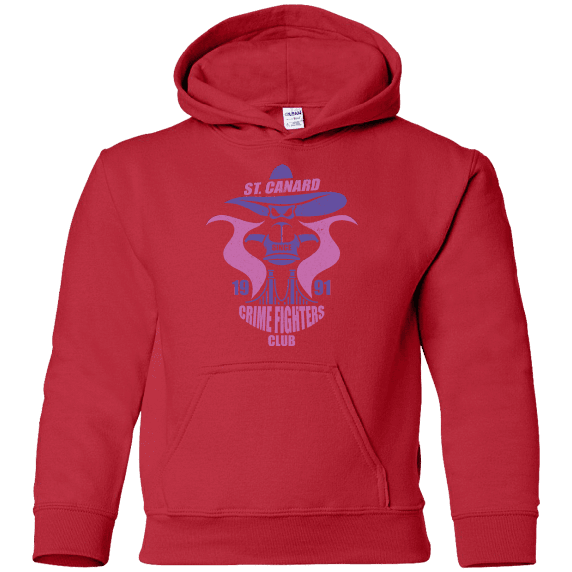Sweatshirts Red / YS Crime Fighters Club Youth Hoodie