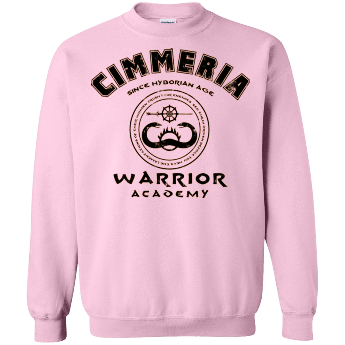 Sweatshirts Light Pink / Small Crimmeria Warrior academy Crewneck Sweatshirt