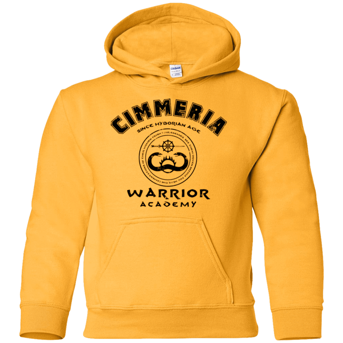 Sweatshirts Gold / YS Crimmeria Warrior academy Youth Hoodie