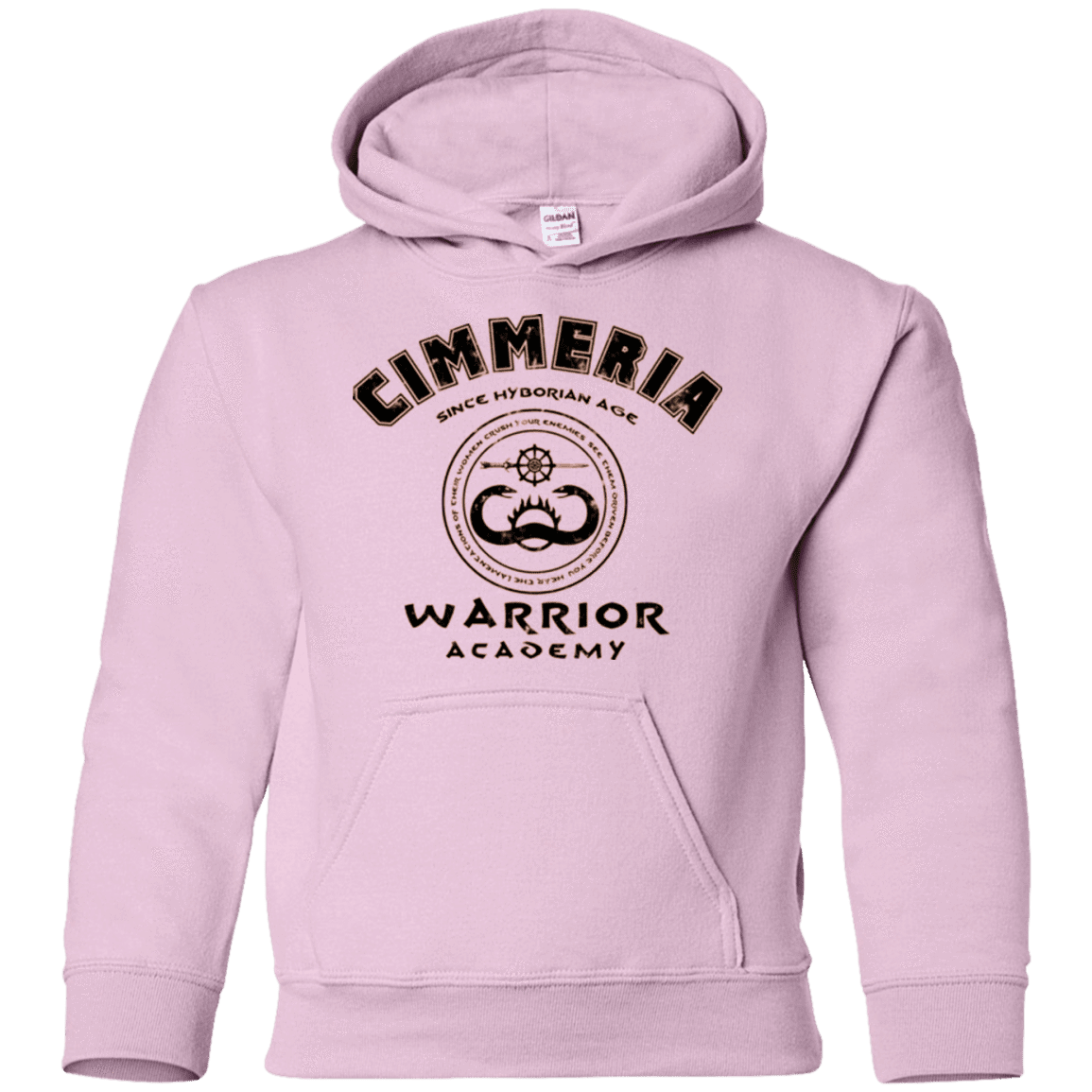 Sweatshirts Light Pink / YS Crimmeria Warrior academy Youth Hoodie