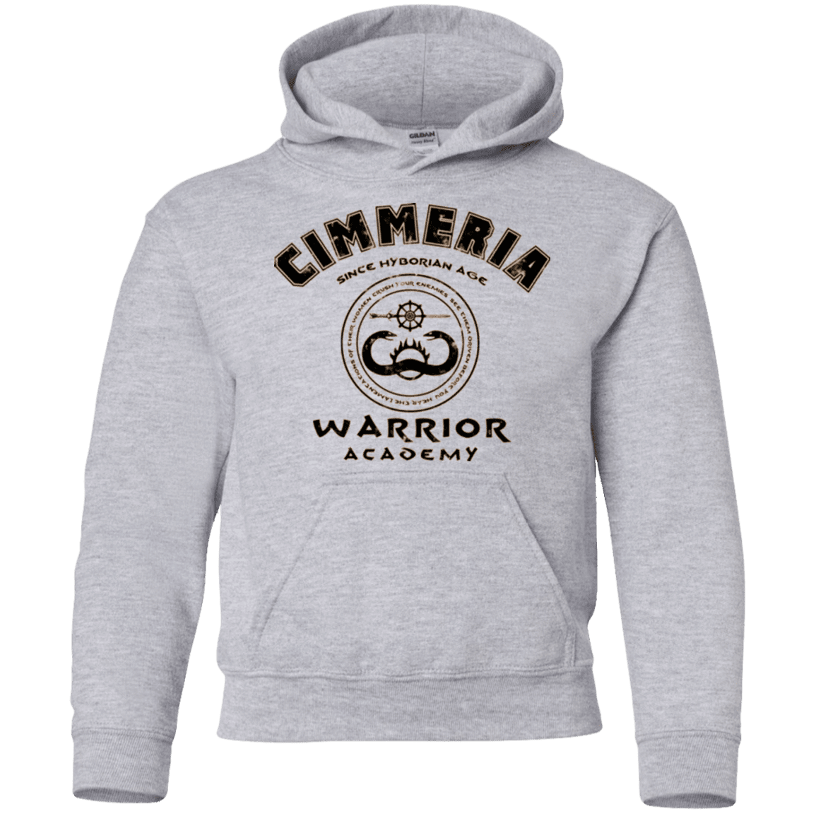 Sweatshirts Sport Grey / YS Crimmeria Warrior academy Youth Hoodie